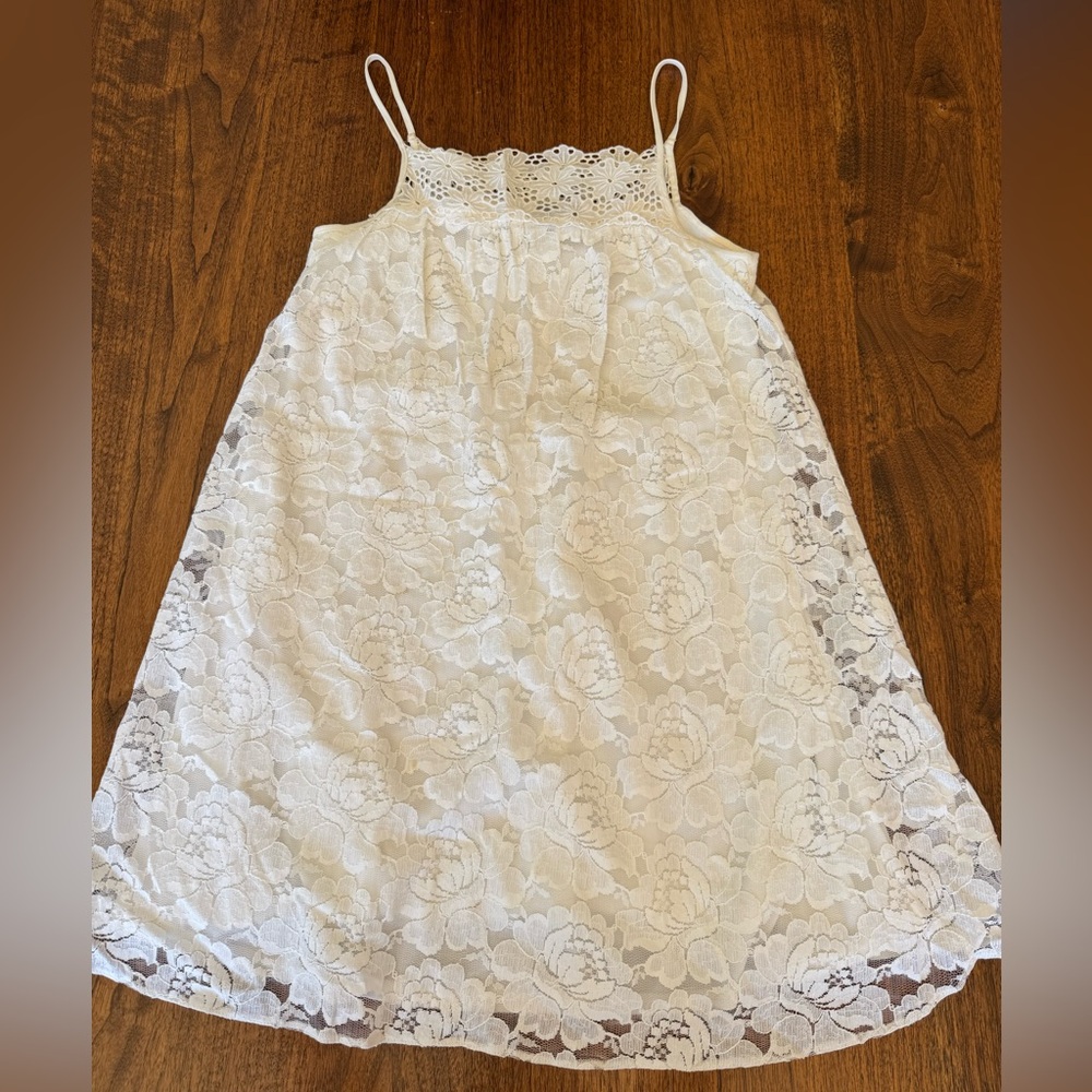 ASOS White Floral Lace Dress